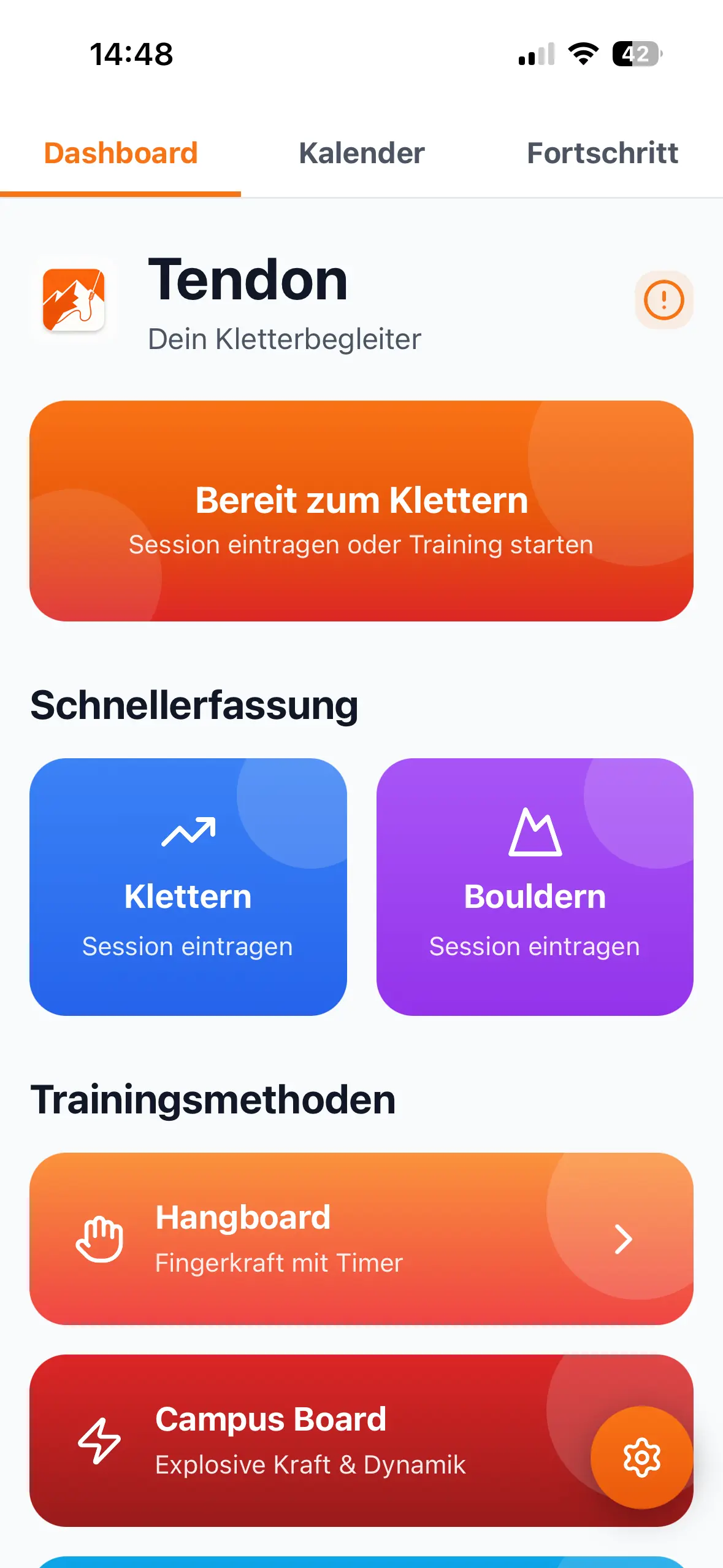 Tendon App Dashboard